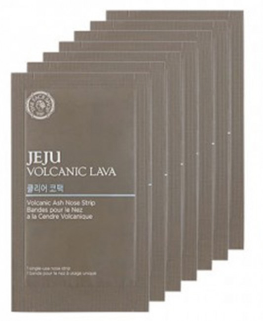 THE FACE SHOP Jeju Volcanic Lava Pore Clear Nose Strip Очищающие патчи для носа, 7 шт