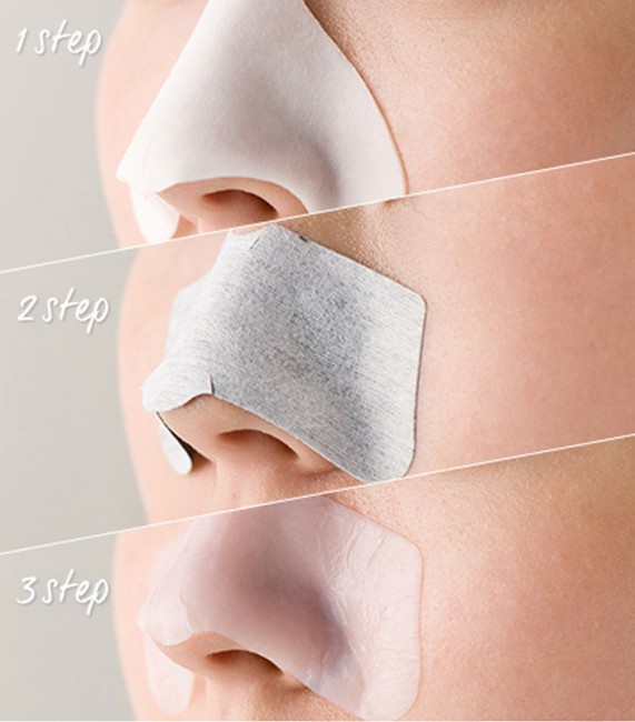 Innisfree Jeju Volcanic Blackhead 3 Step Program Трехступенчатый набор патчей для очищения кожи