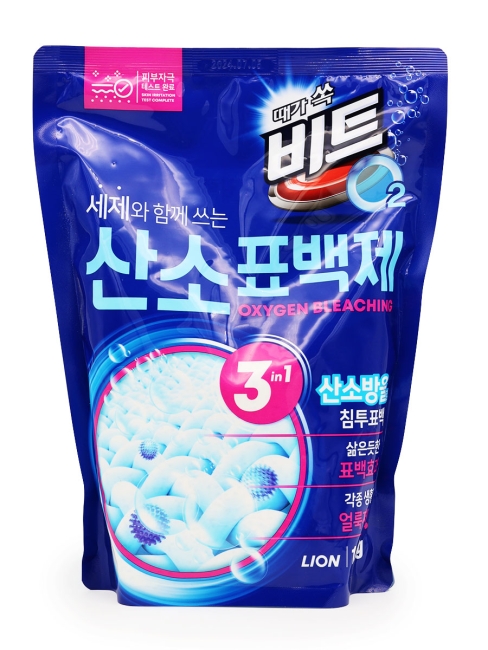 LION Кислородный отбеливатель пятновыводитель Beat O2 Oxygen Bleach 3 in 1, 1500 г LION Кислородный отбеливатель пятновыводитель Beat O2 Oxygen Bleach 3 in 1, 1500 г