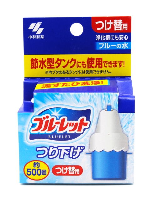 Kobayashi Очиститель воды для бачка унитаза в контейнере сменный блок Bluelet Bowl Cleaner, 30 г 