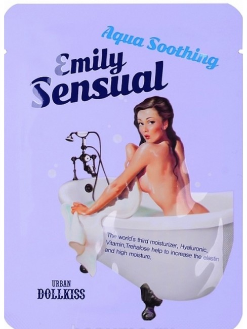 Baviphat Urban Dollkiss The Mask Aqua Soothing Маска тканевая для лица гиалуроновая, 25 г Baviphat Urban Dollkiss The Mask Aqua Soothing Маска тканевая для лица гиалуроновая, 25 г