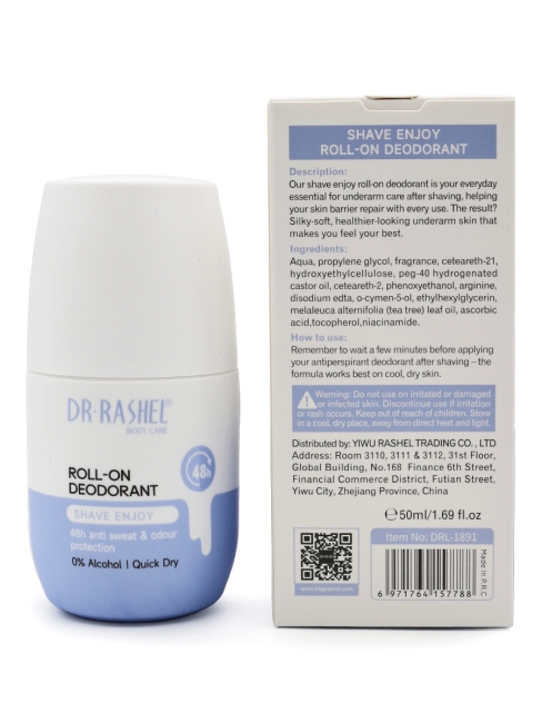 Dr.Rashel Дезодорант шариковый Наслаждение бритьем Shave Enjoy Roll-On Deodorant, 50 мл Dr.Rashel Дезодорант шариковый Наслаждение бритьем Shave Enjoy Roll-On Deodorant, 50 мл