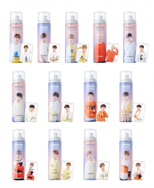 The Saem Спрей мист для лица увлажняющий Seventeen Aqua Bing Mist WONWOO, 110 мл
