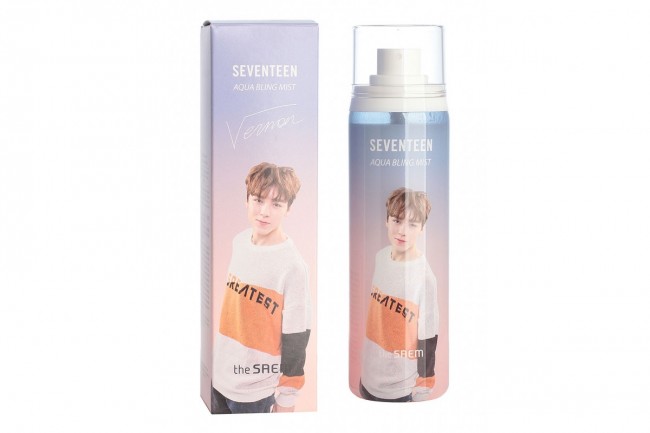 The Saem Спрей мист для лица увлажняющий Seventeen Aqua Bing Mist WONWOO, 110 мл