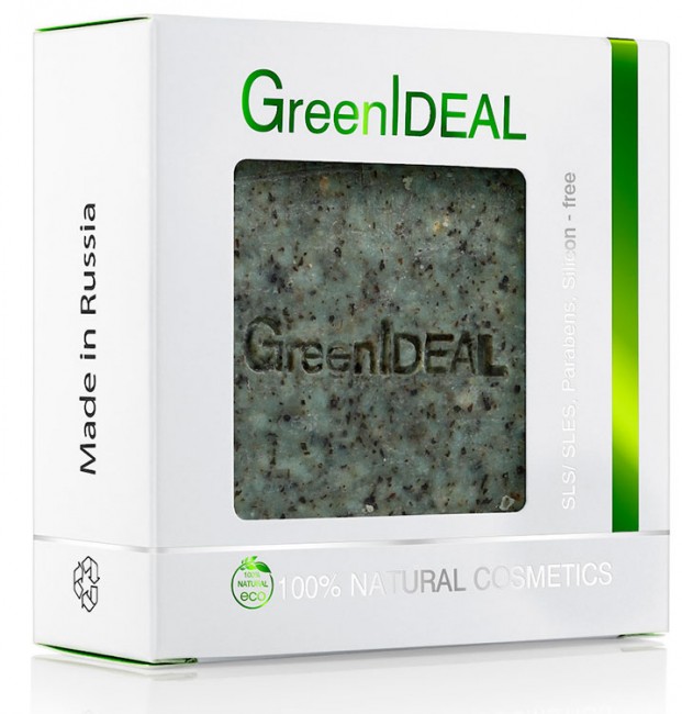 GreenIdeal Мыло твердое с шалфеем и лимоном, 100 г
