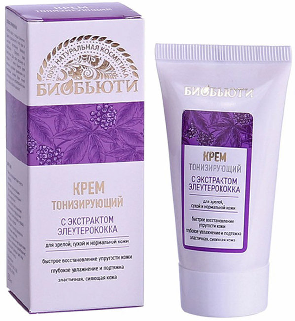 БиоБьюти Крем для лица Тонизирующий с экстрактом элеутерококка, 50 мл
