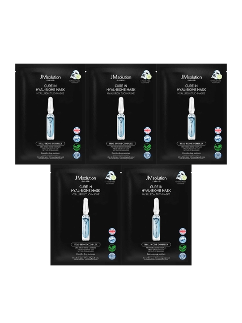 JMsolution Маска для лица лечебная с церамидами и пробиотиками Europe Cure In Cera-Biome Mask, 5 шт*30 мл JMsolution Маска для лица лечебная с церамидами и пробиотиками Europe Cure In Cera-Biome Mask, 5 шт*30 мл