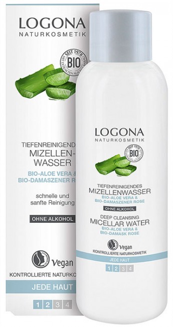 Logona Мицеллярная вода для глубокого очищения кожи с био-алоэ и био-дамасской розой, 125 мл Logona Мицеллярная вода для глубокого очищения кожи с био-алоэ и био-дамасской розой, 125 мл