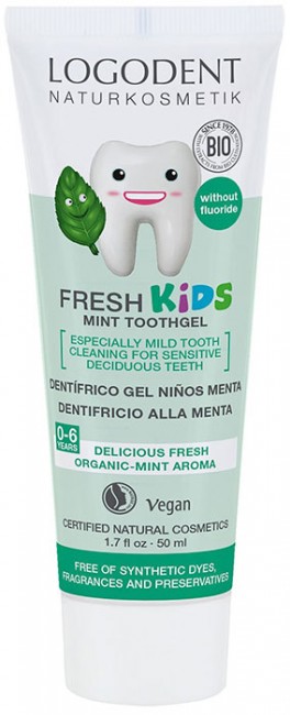 Logona Детский зубной гель "Мята", 50 мл
