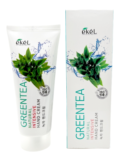 Ekel Крем для рук питательный с экстрактом зеленого чая Green Tea Natural Intensive Hand Cream, 100 мл