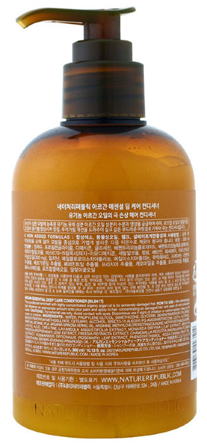 NATURE REPUBLIC Argan Essential Deep Care Conditioner Увлажняющий кондиционер для волосс маслом Арганы, 300 мл