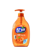 LION Средство для мытья посуды, овощей и фруктов Мандарин Chamgreen Cheonhyehyang, 965 мл