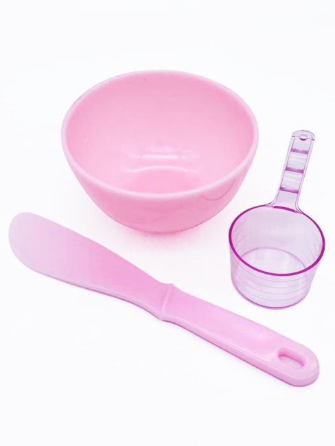 Anskin Набор для нанесения альгинатных масок Tools Beauty Set Pink, 3 шт