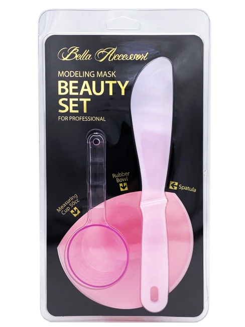 Anskin Набор для нанесения альгинатных масок Tools Beauty Set Pink, 3 шт