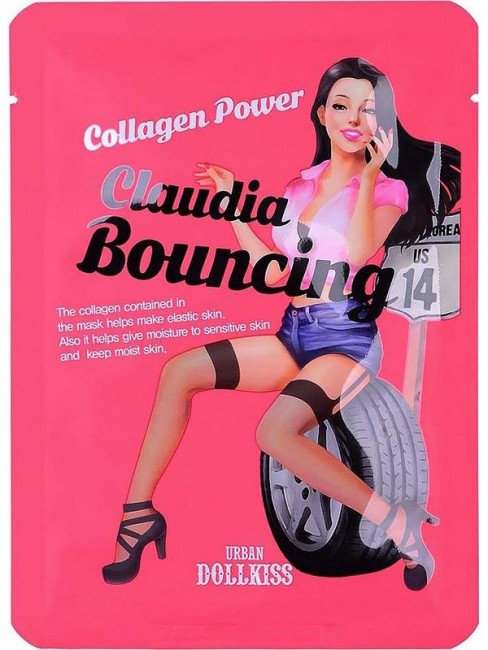 Baviphat Urban Dollkiss The Mask Collagen Power Маска тканевая для лица коллагеновая, 25 г Baviphat Urban Dollkiss The Mask Collagen Power Маска тканевая для лица коллагеновая, 25 г