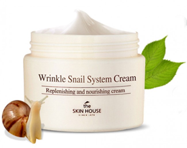 The Skin House Wrinkle Snail System Cream Улиточный крем анти-возрастной, 50 мл