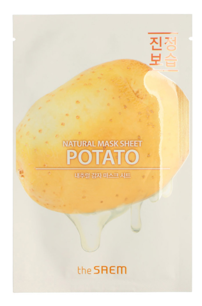 The Saem Маска на тканевой основе для лица с экстрактом картофеля Natural Potato Mask Sheet, 21 мл