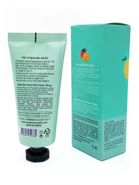 DABO Крем для рук с экстрактом манго Skin Relief Hand Cream Mango, 100 г DABO Крем для рук с экстрактом манго Skin Relief Hand Cream Mango, 100 г