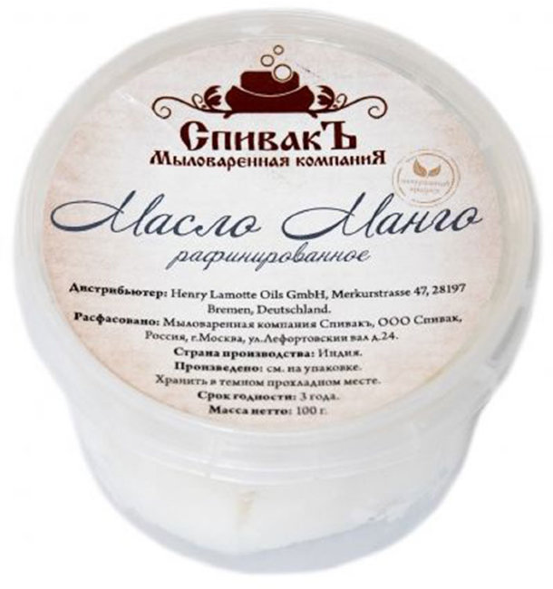 СпивакЪ Масло твердое Манго рафинированное, 100 г