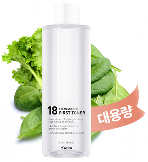 A'Pieu 18 First Toner Балансирующий тонер для всех типов кожи, 500 мл