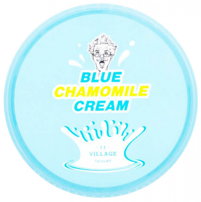 VILLAGE 11 FACTORY Blue Chamomile Cream Успокаивающий гель крем с экстрактом голубой ромашки, 300 мл VILLAGE 11 FACTORY Blue Chamomile Cream Успокаивающий гель крем с экстрактом голубой ромашки, 300 мл