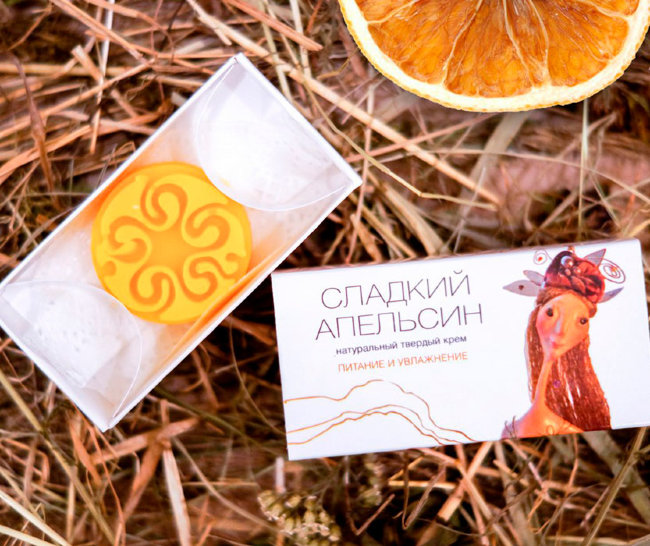 Kleona Твердый крем для лица Сладкий апельсин, 10 г Kleona Твердый крем для лица Сладкий апельсин, 10 г