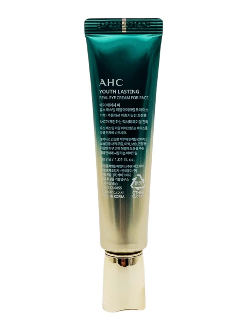 AHC Крем для век омолаживающий с 9 видами коллагена Youth Lasting Real Eye Cream For Face, 30 мл AHC Крем для век омолаживающий с 9 видами коллагена Youth Lasting Real Eye Cream For Face, 30 мл