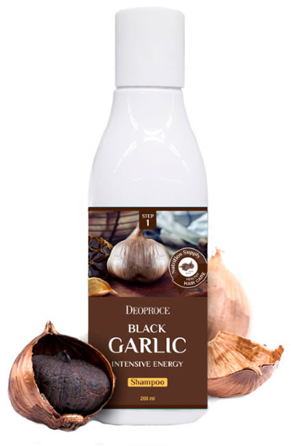 Deoproce Black Garlic Intensive Energy Shampoo Шампунь для волос с экстрактом черного чеснока, 200 мл