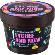Кафе красоты Le Cafe Mimi Мыло-Мусс для душа Личи и Нони, 110 мл