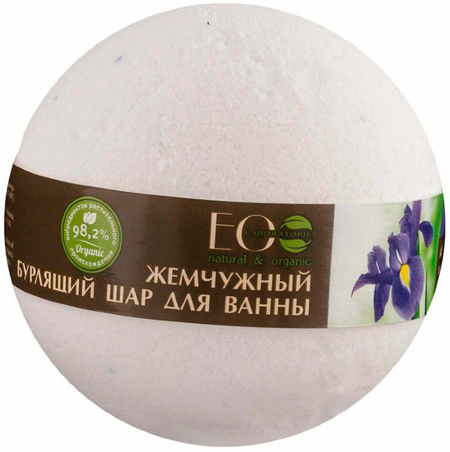 Ecolab Шар бурлящий для ванны "Ирис и Пассифлора", 220 г