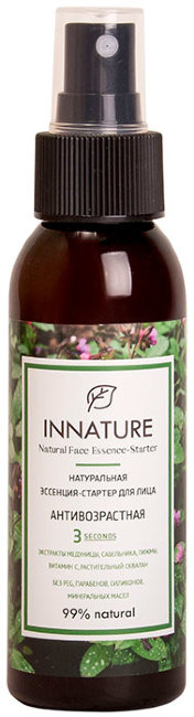 Innature Эссенция-стартер для лица "Антивозрастная", 100 мл Innature Эссенция-стартер для лица "Антивозрастная", 100 мл