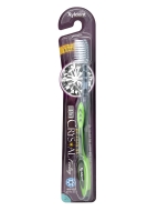 Mukunghwa Зубная щётка со сверхтонкой щетиной разной длины с анионами, мягкая Зеленая Xyldent Black Crystal Green, 1 шт Mukunghwa Зубная щётка со сверхтонкой щетиной разной длины с анионами, мягкая Зеленая Xyldent Black Crystal Green, 1 шт