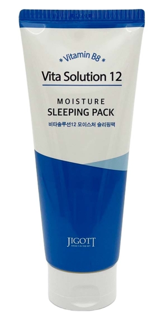 Jigott Ночная маска для лица с витамином B8 Vita Solution 12 Moisture Sleeping Pack, 180 мл Jigott Ночная маска для лица с витамином B8 Vita Solution 12 Moisture Sleeping Pack, 180 мл