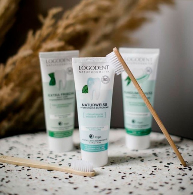 Logona Зубная паста Натуральное отбеливание, 75 мл