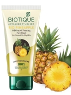 Biotique Гель для умывания кожи лица с экстрактом ананаса Bio Pineapple Oil Control Foaming Face Wash, 50 мл Biotique Гель для умывания кожи лица с экстрактом ананаса Bio Pineapple Oil Control Foaming Face Wash, 50 мл