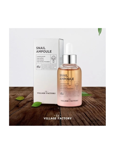 VILLAGE 11 FACTORY Сыворотка для лица с муцином улитки Snail Ampoule, 50 мл