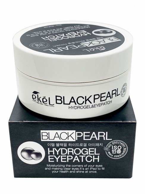 Ekel Гидрогелевые патчи с экстрактом черного Жемчуга Black Pearl Hydrogel Eye Patch, 60 шт