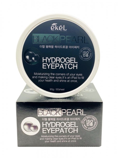 Ekel Гидрогелевые патчи с экстрактом черного Жемчуга Black Pearl Hydrogel Eye Patch, 60 шт