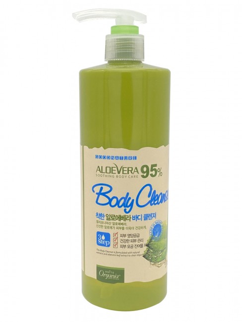 White Organia Гель для душа с Алоэ Вера 95% и витаминами Good Natural Aloe Vera Body Cleanser, 500 мл White Organia Гель для душа с Алоэ Вера 95% и витаминами Good Natural Aloe Vera Body Cleanser, 500 мл