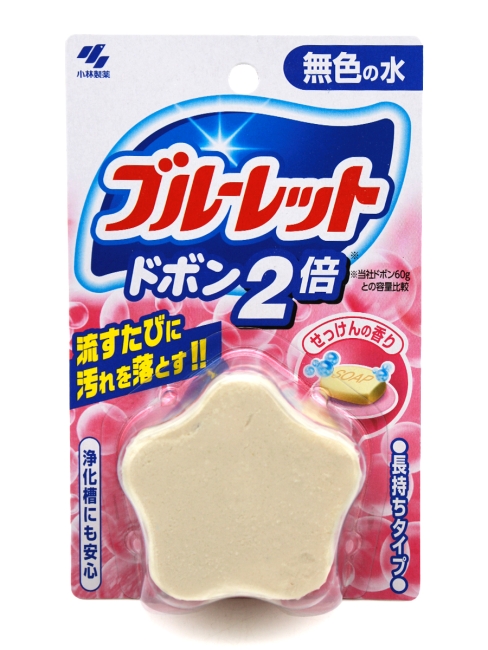 Kobayashi Таблетка для бачка унитаза (двойная) Свежесть Bluelet Dobon W, 120 г