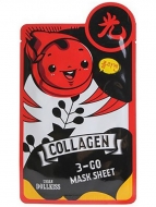 Baviphat Urban Dollkiss 3-GO Mask Sheet_Collagen Маска тканевая коллагеновая, 25 г