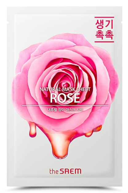 The Saem Маска на тканевой основе для лица с экстрактом розы Natural Rose Mask Sheet, 21 мл The Saem Маска на тканевой основе для лица с экстрактом розы Natural Rose Mask Sheet, 21 мл