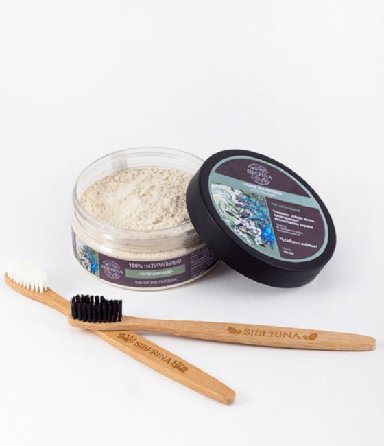Siberina Зубной эко-порошок Укрепляющий, 150 мл Siberina Зубной эко-порошок Укрепляющий, 150 мл