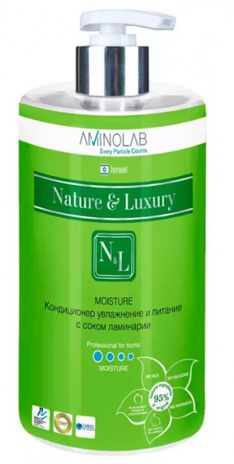 Nature and Luxury Moisture Кондиционер увлажнение и питание с соком Ламинарии, 730 мл Nature and Luxury Moisture Кондиционер увлажнение и питание с соком Ламинарии, 730 мл