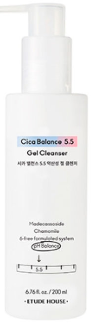 ETUDE HOUSE Cica Balance 5.5 Gel Cleanser Очищающий гель для лица, 200 мл ETUDE HOUSE Cica Balance 5.5 Gel Cleanser Очищающий гель для лица, 200 мл