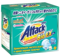 Kao Attack BioEX Концентрированный универсальный стиральный порошок, 1 кг