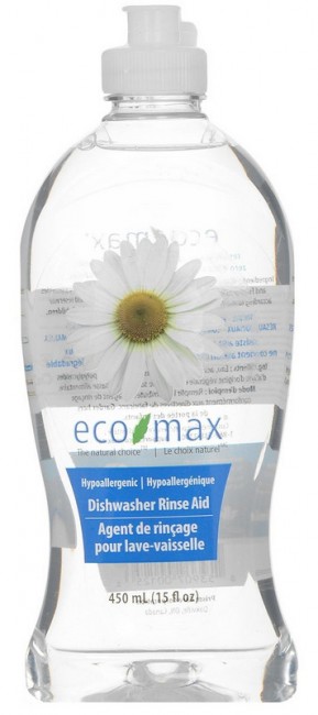 Eco-Max Гипоаллергенный ополаскиватель для автоматической мойки посуды 450 мл.