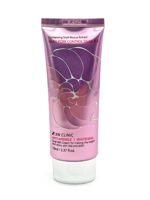 3W Clinic ВВ крем с улиточным муцином Silky Pore Control Snail B.B, 70 мл