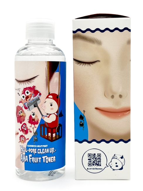 Elizavecca Hell-Pore Clean Up Aha Fruit Toner Тоник-пилинг с фруктовыми кислотами, 200 мл Elizavecca Hell-Pore Clean Up Aha Fruit Toner Тоник-пилинг с фруктовыми кислотами, 200 мл