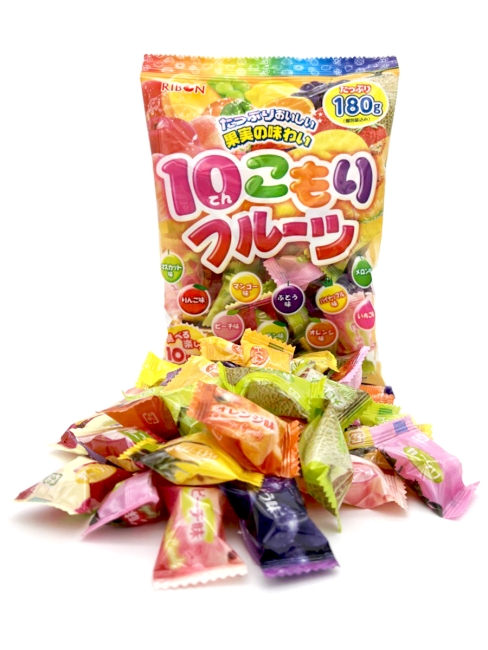 RIBON Карамель леденцовая ассорти из 10 фруктовых вкусов 10 Kinds Fruits Candy, 2*180 г